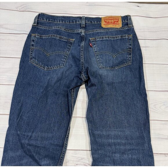 Levi's 511 Men's Slim Fit Jeans W32 L30 Dark Wash Blue Denim Straight Leg - Picture 15 of 15